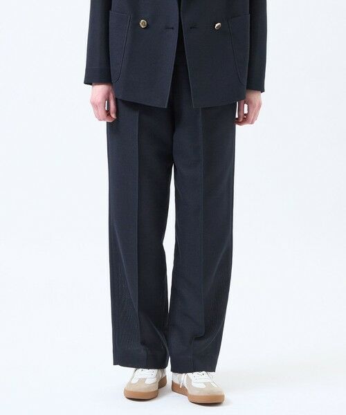 MACKINTOSH PHILOSOPHY / マッキントッシュ フィロソフィー その他パンツ | 【Alby Easy Pants Wide(アルビーイージーパンツワイド)】Leno Cloth製（ネイビー3）