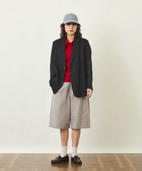 MACKINTOSH PHILOSOPHY / マッキントッシュ フィロソフィー ノーカラージャケット | GREY LABEL リネンメッシュシアージャケット | 詳細2