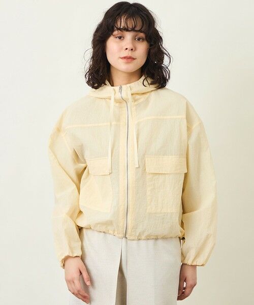 MACKINTOSH PHILOSOPHY / マッキントッシュ フィロソフィー ブルゾン | GREY LABEL シアーフーデットブルゾン（ベージュ1）