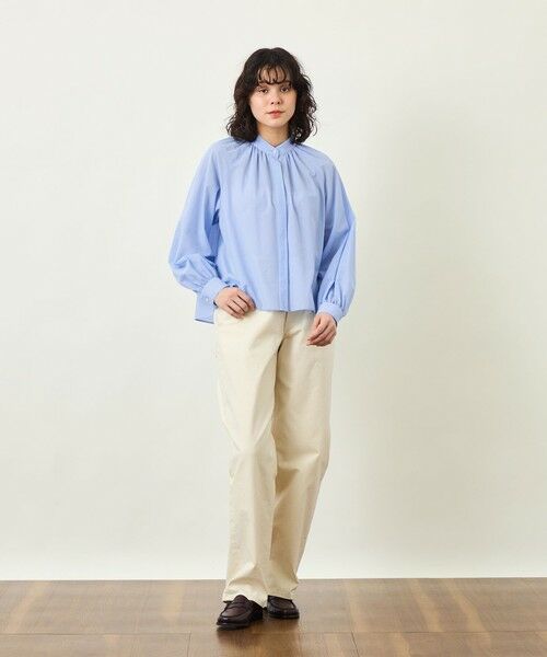 MACKINTOSH PHILOSOPHY / マッキントッシュ フィロソフィー シャツ・ブラウス | GREY LABEL スタンドカラーギャザーシャツ | 詳細3