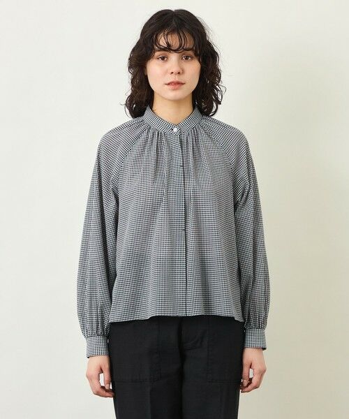 MACKINTOSH PHILOSOPHY / マッキントッシュ フィロソフィー シャツ・ブラウス | GREY LABEL スタンドカラーギャザーシャツ | 詳細4