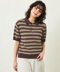 MACKINTOSH PHILOSOPHY / マッキントッシュ フィロソフィー ニット・セーター | 【GREY LABEL】リネンミックスボーダーポロニット