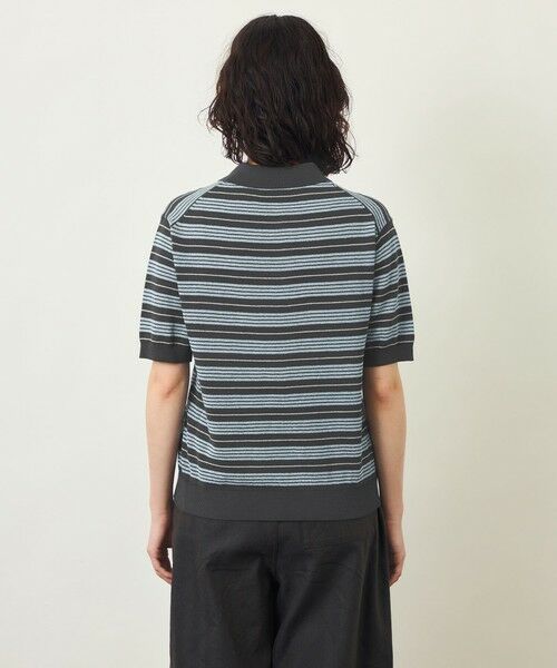 MACKINTOSH PHILOSOPHY / マッキントッシュ フィロソフィー ニット・セーター | 【GREY LABEL】リネンミックスボーダーポロニット | 詳細5