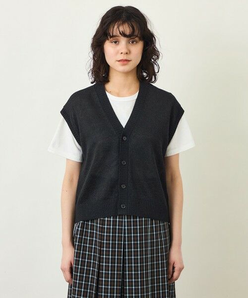 MACKINTOSH PHILOSOPHY / マッキントッシュ フィロソフィー ニット・セーター | GREY LABEL ペーパーヤーンニットベスト | 詳細4