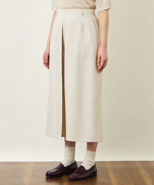 MACKINTOSH PHILOSOPHY / マッキントッシュ フィロソフィー ロング・マキシ丈スカート | GREY LABEL ドライタッチオックス フロントタックスカート | 詳細5