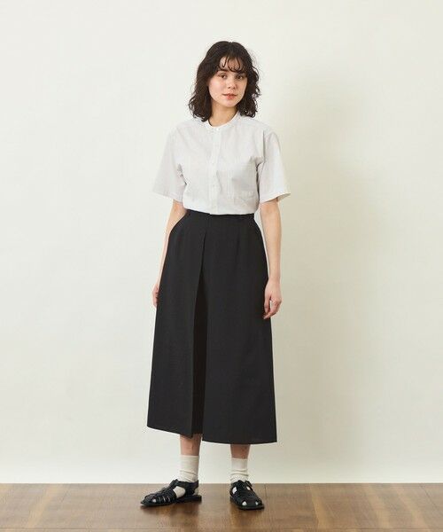 MACKINTOSH PHILOSOPHY / マッキントッシュ フィロソフィー ロング・マキシ丈スカート | GREY LABEL ドライタッチオックス フロントタックスカート | 詳細1