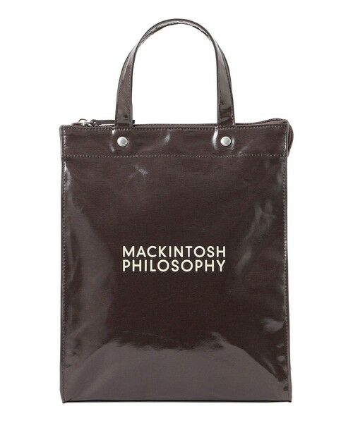 MACKINTOSH PHILOSOPHY / マッキントッシュ フィロソフィー メッセンジャーバッグ・ウエストポーチ | 【Buckingham Tote（バッキンガムトート）】ラミネートロゴ（ブラウン2）