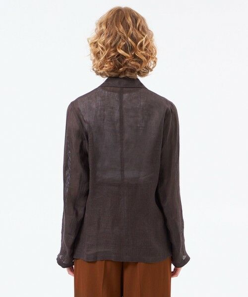 MACKINTOSH PHILOSOPHY / マッキントッシュ フィロソフィー ノーカラージャケット | 【UPTON JACKET(アップトン ジャケット)】リネンメッシュ | 詳細5