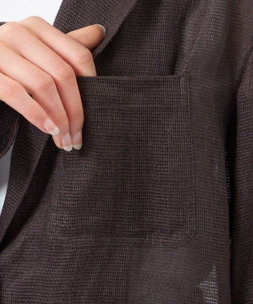 MACKINTOSH PHILOSOPHY / マッキントッシュ フィロソフィー ノーカラージャケット | 【UPTON JACKET(アップトン ジャケット)】リネンメッシュ | 詳細6