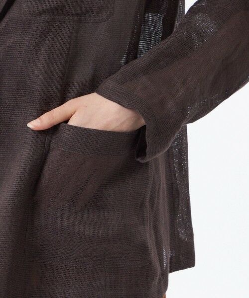 MACKINTOSH PHILOSOPHY / マッキントッシュ フィロソフィー ノーカラージャケット | 【UPTON JACKET(アップトン ジャケット)】リネンメッシュ | 詳細7