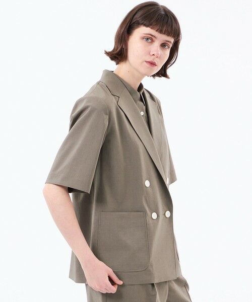 MACKINTOSH PHILOSOPHY / マッキントッシュ フィロソフィー ノーカラージャケット | （ベージュ6）