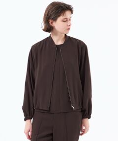 MACKINTOSH PHILOSOPHY / マッキントッシュ フィロソフィー ブルゾン | バックサテンフロントジップジャケット