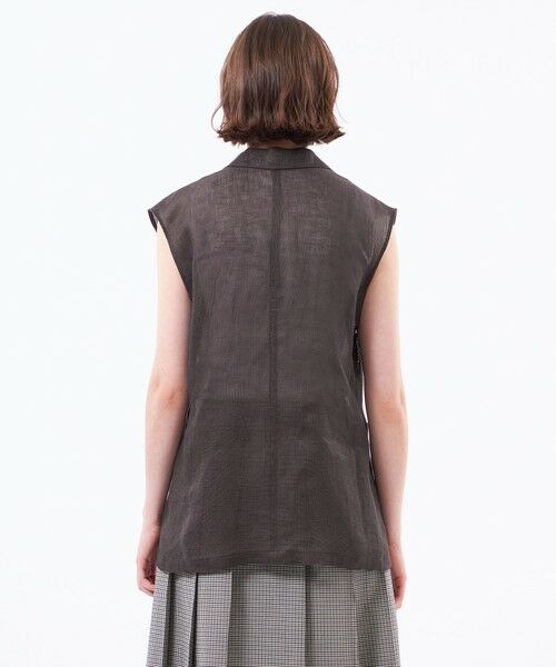 MACKINTOSH PHILOSOPHY / マッキントッシュ フィロソフィー ブルゾン | 【UPTON GILET（アップトン ジレ）】リネンメッシュ | 詳細6