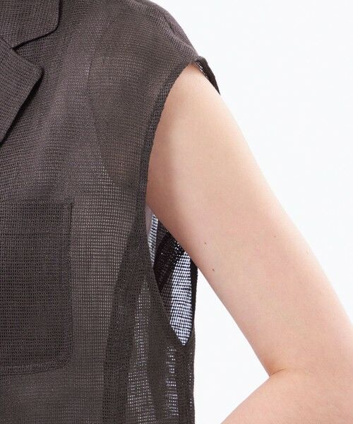 MACKINTOSH PHILOSOPHY / マッキントッシュ フィロソフィー ブルゾン | 【UPTON GILET（アップトン ジレ）】リネンメッシュ | 詳細7