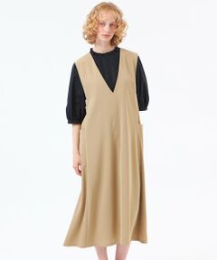 MACKINTOSH PHILOSOPHY / マッキントッシュ フィロソフィー ロング・マキシ丈ワンピース | 【CRANWELL JUMPER SKIRT(クランウェルジャンパースカート)】ドライツイル