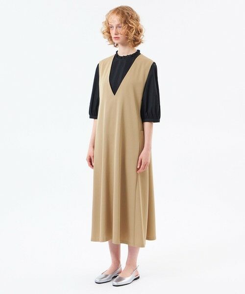 MACKINTOSH PHILOSOPHY / マッキントッシュ フィロソフィー ロング・マキシ丈ワンピース | 【CRANWELL JUMPER SKIRT(クランウェルジャンパースカート)】ドライツイル | 詳細4