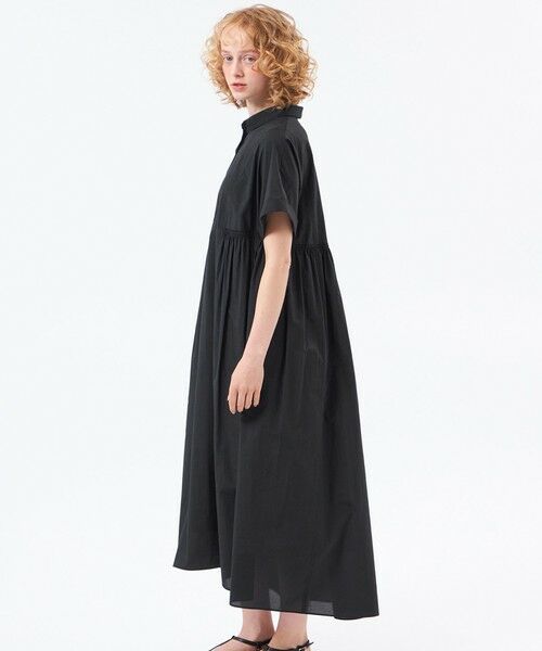 MACKINTOSH PHILOSOPHY / マッキントッシュ フィロソフィー ロング・マキシ丈ワンピース | サイドギャザーワンピース（ブラック1）
