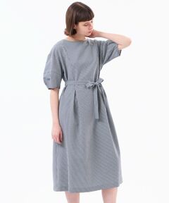MACKINTOSH PHILOSOPHY / マッキントッシュ フィロソフィー ロング・マキシ丈ワンピース | 【WEB&一部店舗限定】パフスリーブサッカーワンピース