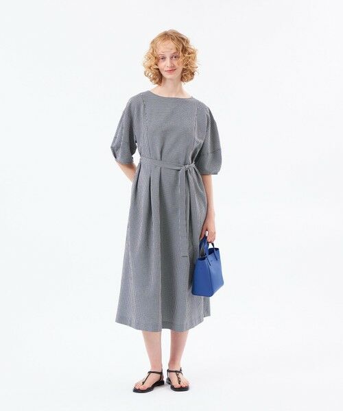 MACKINTOSH PHILOSOPHY / マッキントッシュ フィロソフィー ロング・マキシ丈ワンピース | 【WEB&一部店舗限定】パフスリーブサッカーワンピース | 詳細1