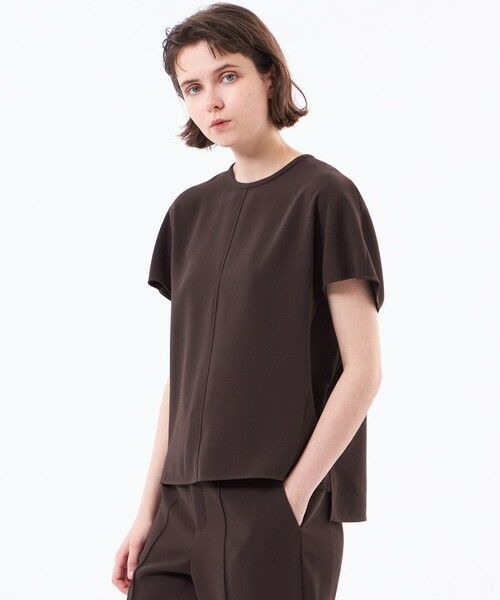 MACKINTOSH PHILOSOPHY / マッキントッシュ フィロソフィー シャツ・ブラウス | バックサテンドルマンブラウス(ブラウン2)