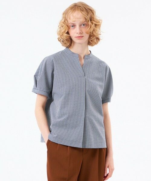 MACKINTOSH PHILOSOPHY / マッキントッシュ フィロソフィー シャツ・ブラウス | 【WEB&一部店舗限定】スキッパーサッカーブラウス（ネイビー2）