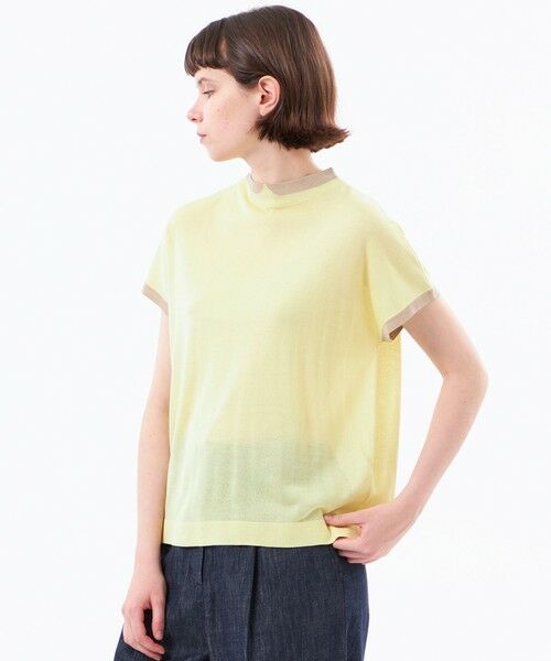 MACKINTOSH PHILOSOPHY / マッキントッシュ フィロソフィー ニット・セーター | 【Cleric Collar Knit(クレリックカラーニット)】シアードルマン（イエロー3）