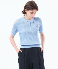 MACKINTOSH PHILOSOPHY / マッキントッシュ フィロソフィー ニット・セーター | 【WEB&一部店舗限定】バッキンガムベア ケーブルニットポロ