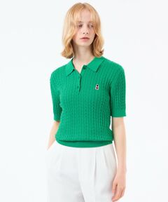 MACKINTOSH PHILOSOPHY / マッキントッシュ フィロソフィー ニット・セーター | 【WEB&一部店舗限定】バッキンガムベア ケーブルニットポロ