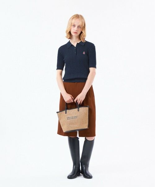 MACKINTOSH PHILOSOPHY / マッキントッシュ フィロソフィー ニット・セーター | 【WEB&一部店舗限定】バッキンガムベア ケーブルニットポロ | 詳細4