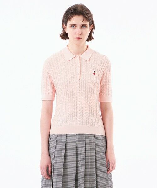 MACKINTOSH PHILOSOPHY / マッキントッシュ フィロソフィー ニット・セーター | 【WEB&一部店舗限定】バッキンガムベア ケーブルニットポロ | 詳細7