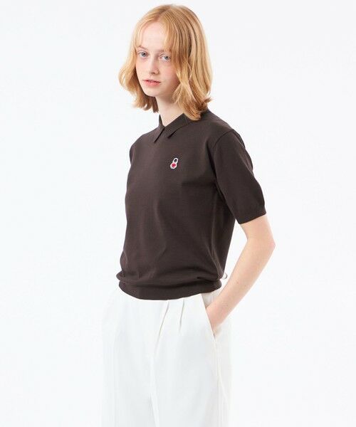 MACKINTOSH PHILOSOPHY / マッキントッシュ フィロソフィー ニット・セーター | 【WEB&一部店舗限定】バッキンガムベア ポロカラーニット（ブラウン2）