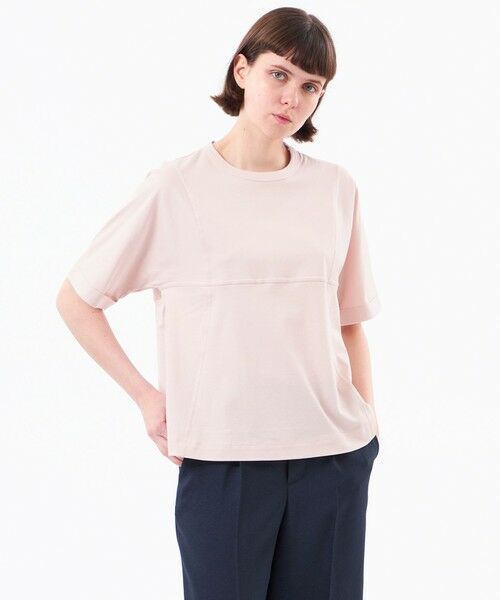 MACKINTOSH PHILOSOPHY / マッキントッシュ フィロソフィー カットソー | 【CRANWELL SHIRTS(クランウェルシャツ)】ハイゲージコットンジャージ製（ピンク3）