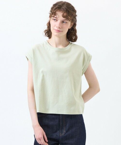 MACKINTOSH PHILOSOPHY / マッキントッシュ フィロソフィー カットソー | リネンミックスドルマンTシャツ（グリーン3）