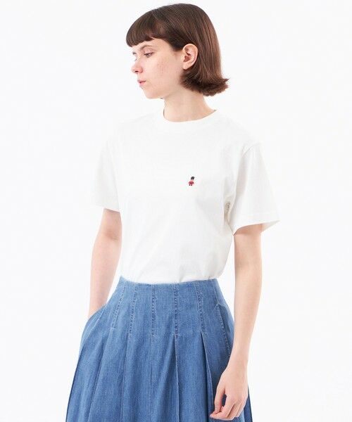 MACKINTOSH PHILOSOPHY / マッキントッシュ フィロソフィー カットソー | 【WEB&一部店舗限定】バッキンガムベア ワッペンTシャツ（オフホワイト1）