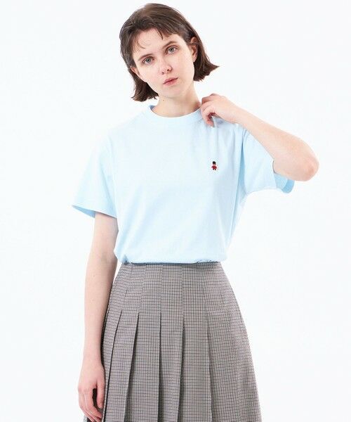 MACKINTOSH PHILOSOPHY / マッキントッシュ フィロソフィー カットソー | 【WEB&一部店舗限定】バッキンガムベア ワッペンTシャツ（ブルー1）