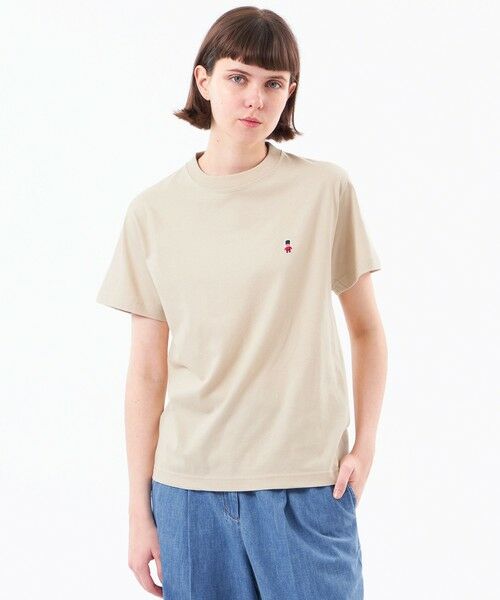 MACKINTOSH PHILOSOPHY / マッキントッシュ フィロソフィー カットソー | 【WEB&一部店舗限定】バッキンガムベア ワッペンTシャツ（ベージュ1）