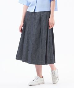 MACKINTOSH PHILOSOPHY / マッキントッシュ フィロソフィー ロング・マキシ丈スカート | ライトオンスデニムプリーツスカート
