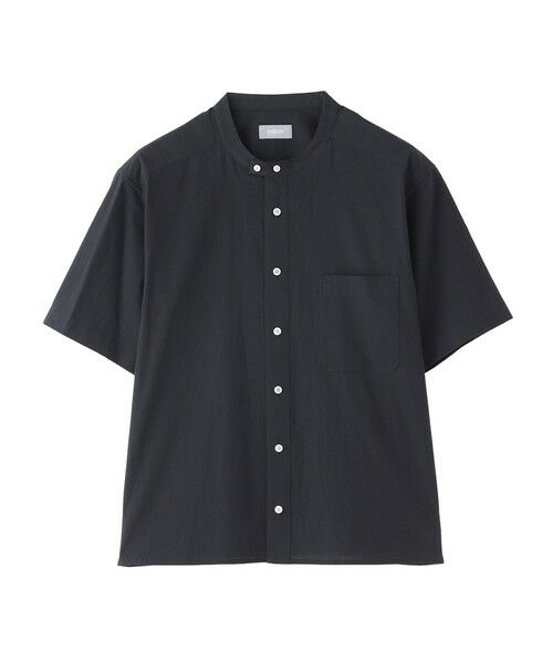 MACKINTOSH PHILOSOPHY / マッキントッシュ フィロソフィー シャツ・ブラウス | GREY LABEL コットンコードボイル バンドカラーシャツ（ネイビー3）