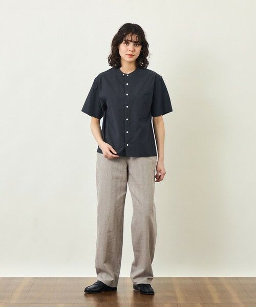 MACKINTOSH PHILOSOPHY / マッキントッシュ フィロソフィー シャツ・ブラウス | GREY LABEL コットンコードボイル バンドカラーシャツ | 詳細1