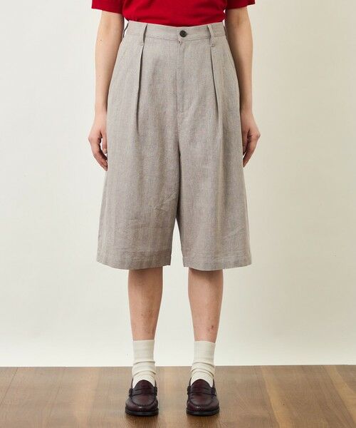 MACKINTOSH PHILOSOPHY / マッキントッシュ フィロソフィー その他パンツ | GREY LABEL リネンコットンヘリンボンハーフパンツ | 詳細5