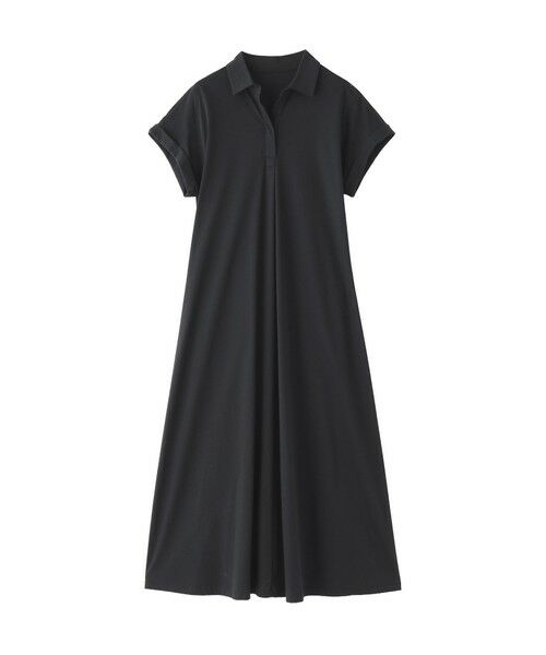 MACKINTOSH PHILOSOPHY / マッキントッシュ フィロソフィー ロング・マキシ丈ワンピース | 【WEB&一部店舗限定】スキッパージャージーワンピース（ブラック1）