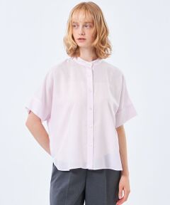 MACKINTOSH PHILOSOPHY / マッキントッシュ フィロソフィー シャツ・ブラウス | リネンミックスバンドカラーシャツ