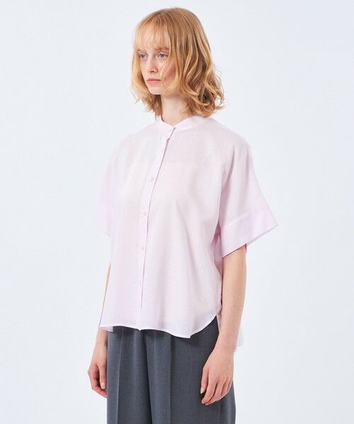 MACKINTOSH PHILOSOPHY / マッキントッシュ フィロソフィー シャツ・ブラウス | リネンミックスバンドカラーシャツ | 詳細5