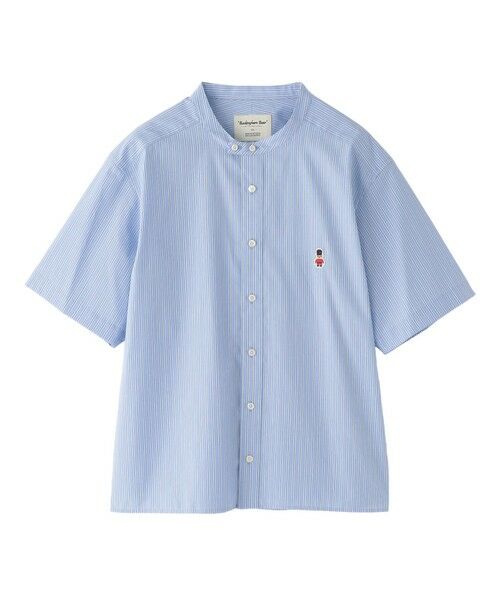 MACKINTOSH PHILOSOPHY / マッキントッシュ フィロソフィー シャツ・ブラウス | 【WEB&一部店舗限定】バッキンガムベア バンドカラー半袖シャツ（ブルー1）