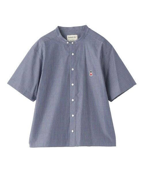 MACKINTOSH PHILOSOPHY / マッキントッシュ フィロソフィー シャツ・ブラウス | 【WEB&一部店舗限定】バッキンガムベア バンドカラー半袖シャツ（ネイビー3）