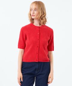 MACKINTOSH PHILOSOPHY / マッキントッシュ フィロソフィー ニット・セーター | モールケーブル半袖カーディガン