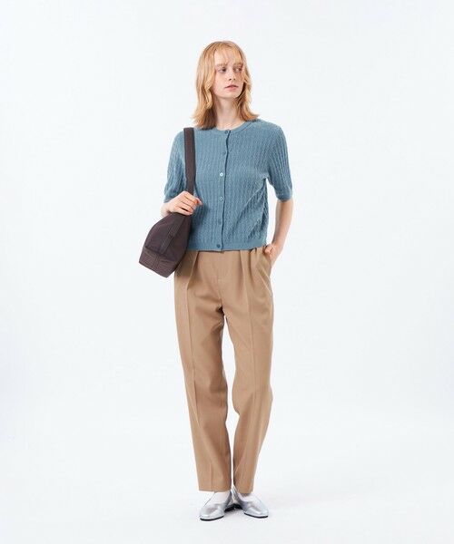 MACKINTOSH PHILOSOPHY / マッキントッシュ フィロソフィー ニット・セーター | モールケーブル半袖カーディガン | 詳細3