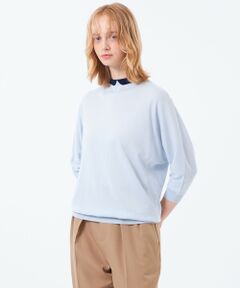 MACKINTOSH PHILOSOPHY / マッキントッシュ フィロソフィー ニット・セーター | 【Cleric Collar Knit(クレリックカラーニット)】ドルマンスリーブ