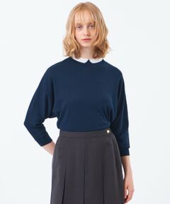 MACKINTOSH PHILOSOPHY / マッキントッシュ フィロソフィー ニット・セーター | 【Cleric Collar Knit(クレリックカラーニット)】ドルマンスリーブ