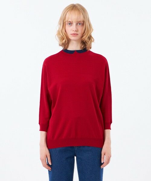 MACKINTOSH PHILOSOPHY / マッキントッシュ フィロソフィー ニット・セーター | 【Cleric Collar Knit(クレリックカラーニット)】ドルマンスリーブ | 詳細5